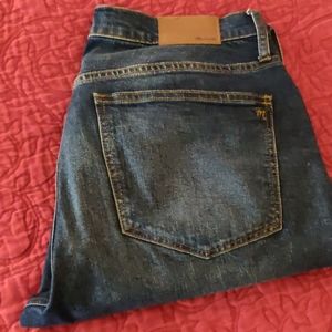 Madewell cruiser straight raw hem